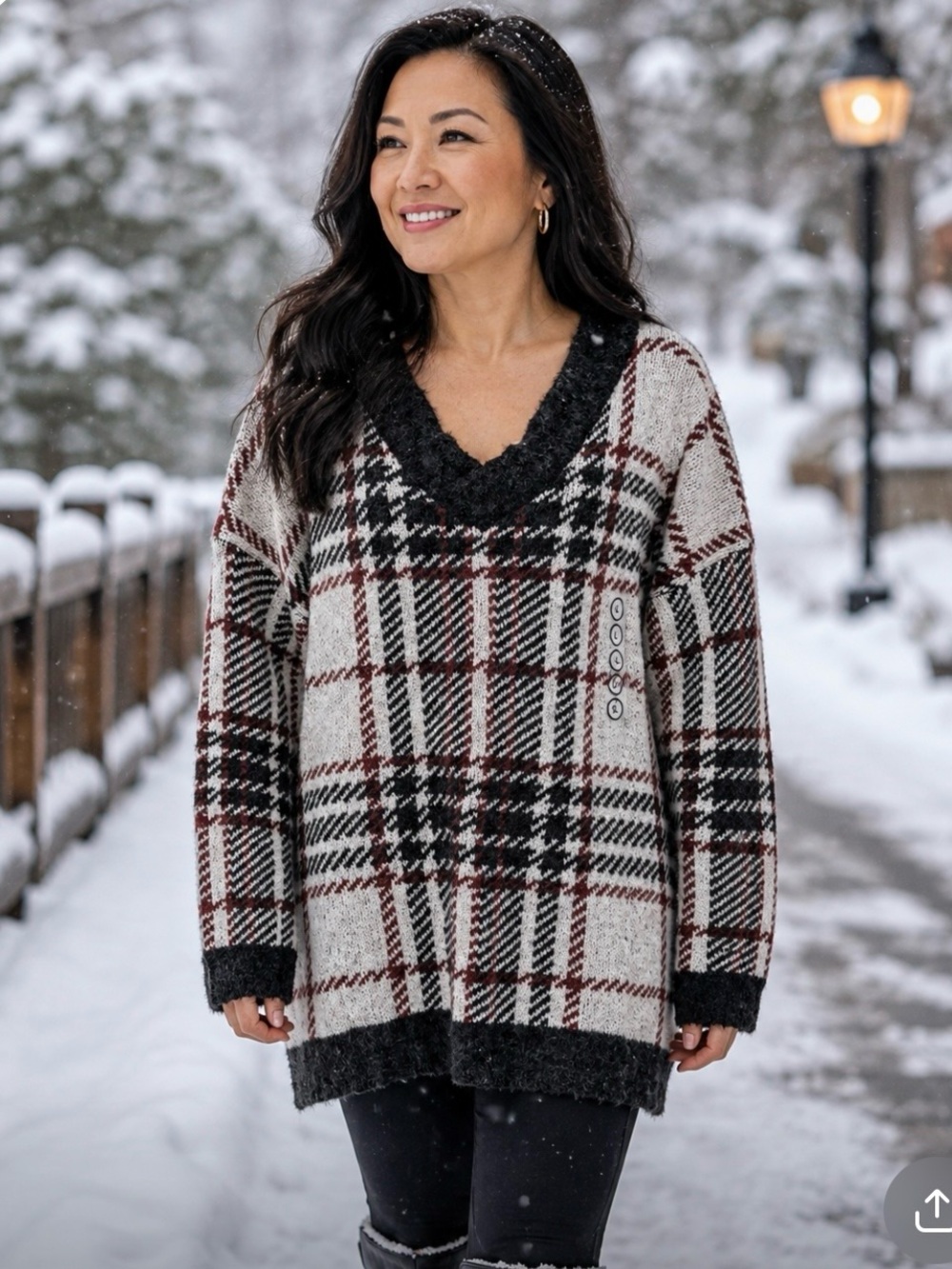 Natural Reflections v-neck sweater size XL